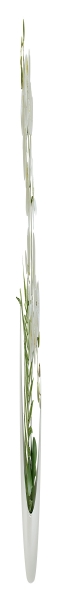 Декоративные цветы Орхидея белая в керам.вазе