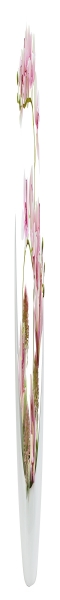 Декоративные цветы Орхидея розовая в керамической вазе